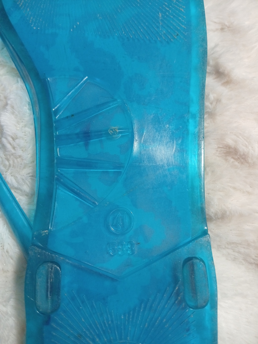 Lily Pulitzer Womens Seahorse Flip Flop Jelly Sandals Teal Pink Size 41 - Picture 7 of 8